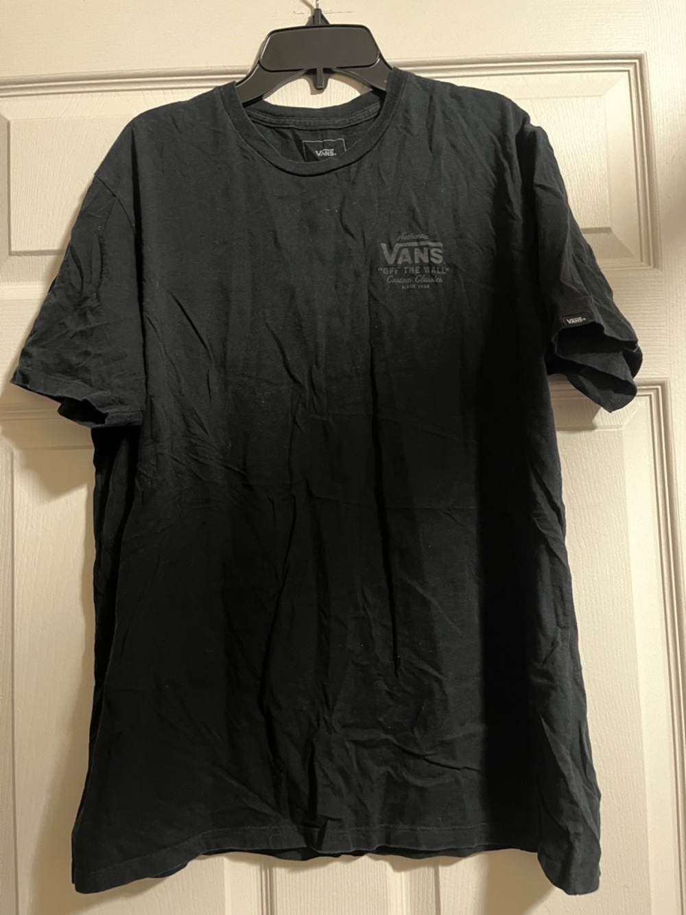 Vans Black Short Sleeve Logo Tee
